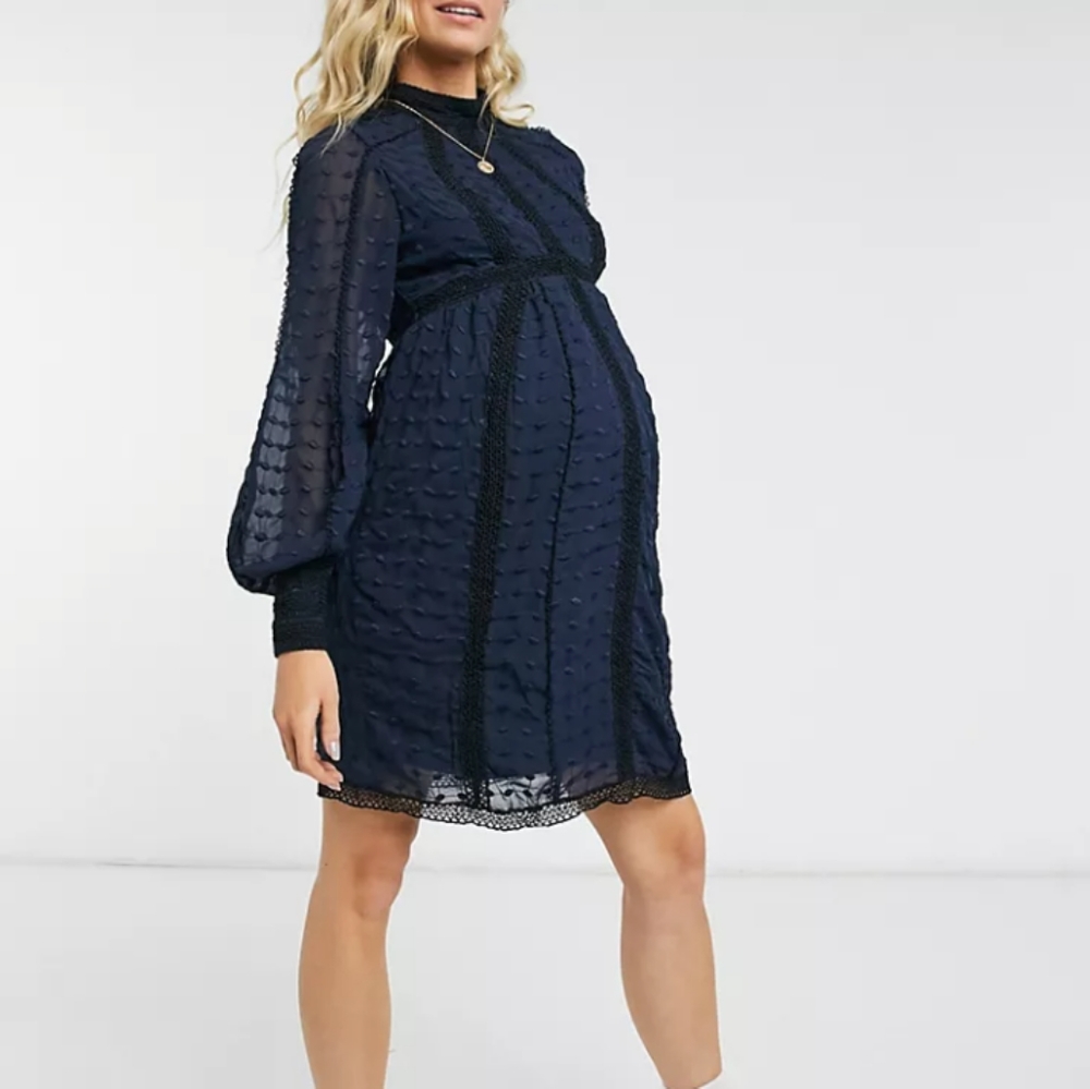 ASOS maternity dress beautiful on